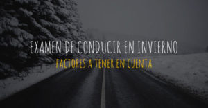 examen de conducir en invierno